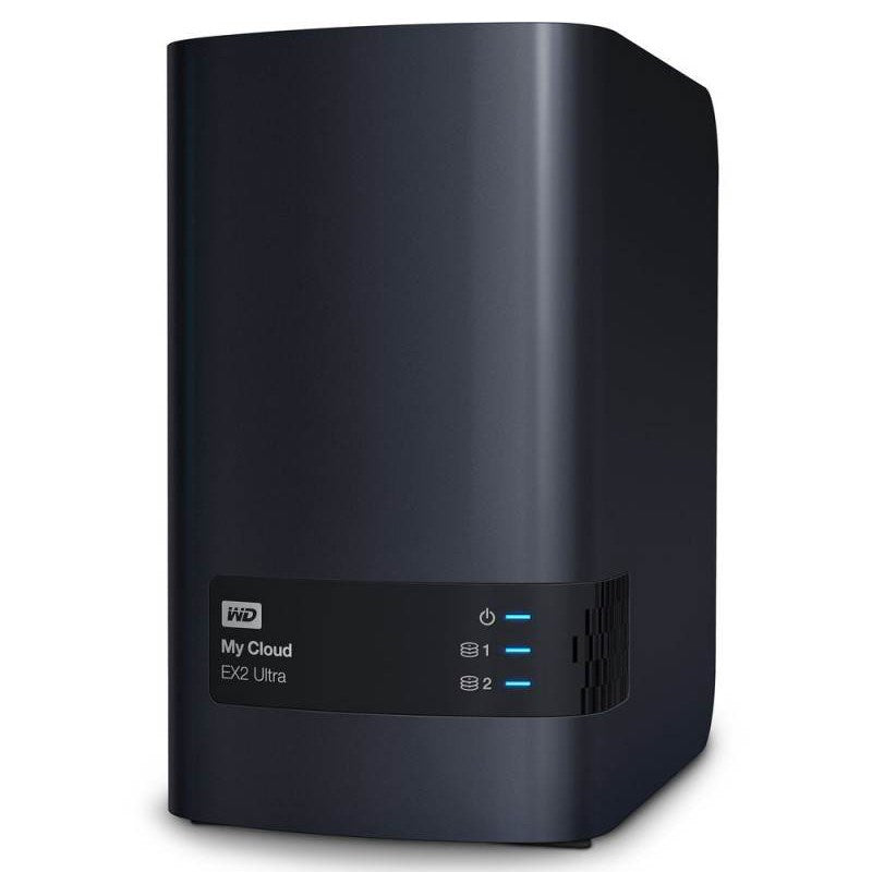WD My Cloud EX2 Ultra 2-Bay Hotswap Diskless NAS 1.3GHz Dual-Core 1GB RAM(WDBVBZ0000NCH) - 1