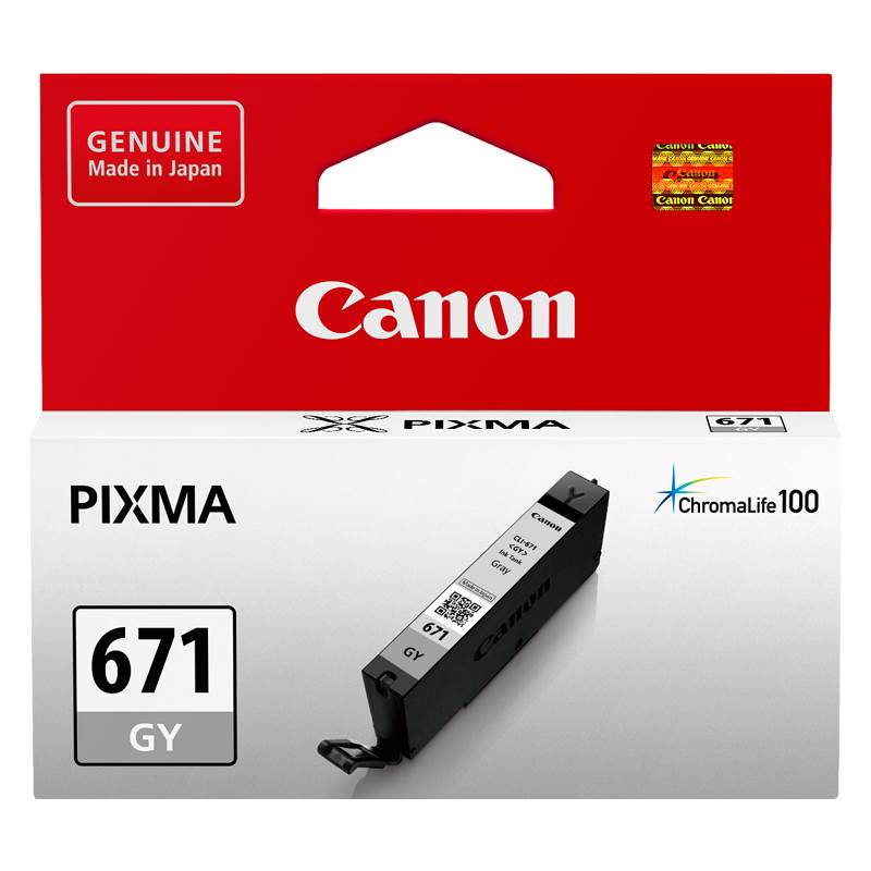 Canon CLI-671GY Grey Ink Cartridge Up To 780 pages(CLI-671GY) - 1