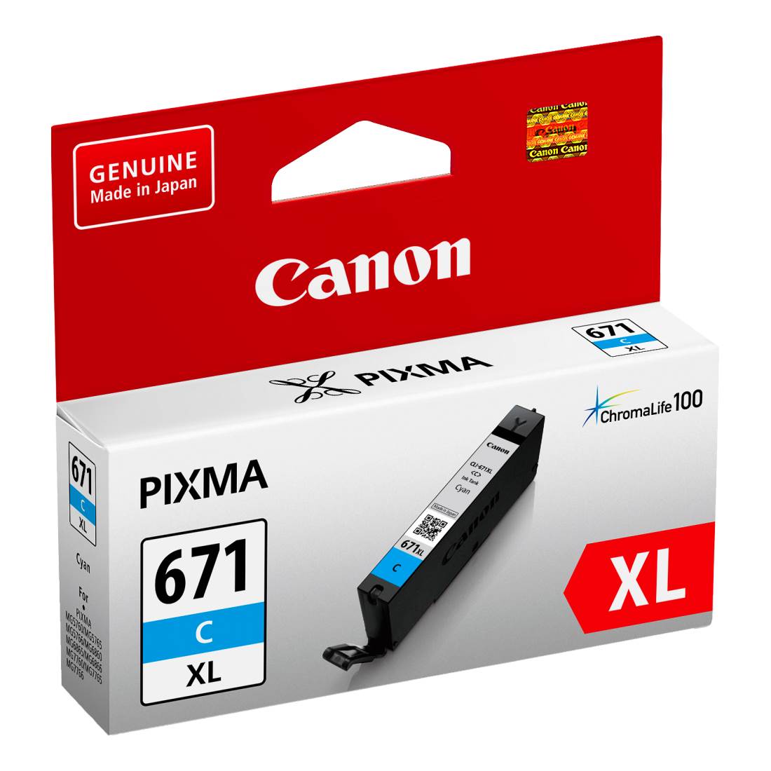 Canon CLI-671XLC High Capacity Cyan Ink Cartridge Up To 715 pages(CLI671XLC) - 3