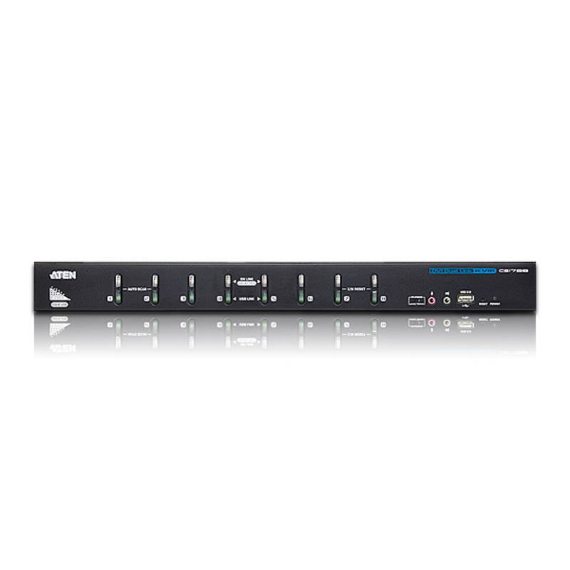 ATEN CS1788 8 Port USB DVI Dual Link/Audio KVM Switch(CS1788-AT-U) - 2