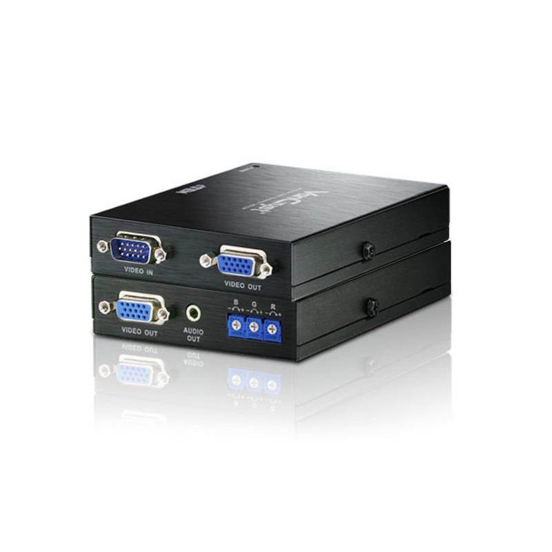 ATEN VanCryst VE170Q VGA/Audio over Cat5 Extender - up to 1280x1024 at 300m(VE170Q) - 1