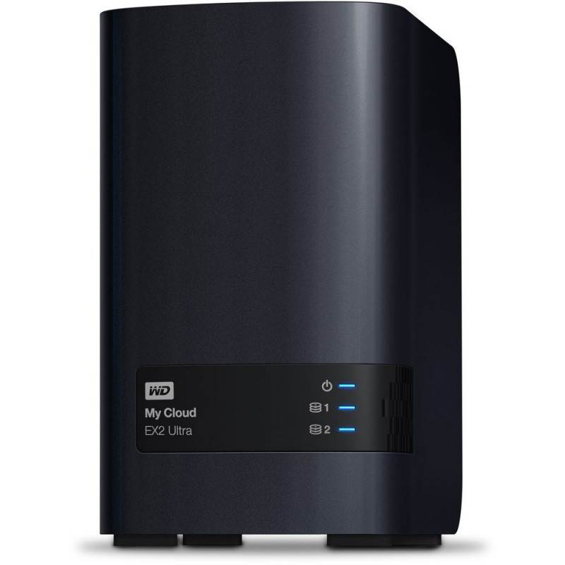 WD My Cloud EX2 Ultra 2-Bay 16TB Hotswap NAS 1.3GHz Dual-Core 1GB RAM(WDBVBZ0160JCH) - 3