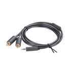 Ugreen 3.5mm Male to 2x RCA Male cable - 2M(10510) - 3