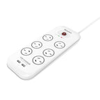 Huntkey SAC607 6 Socket PowerBoard with Surge Protection with 2 USB Ports(SAC607) - 1