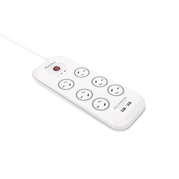 Huntkey SAC607 6 Socket PowerBoard with Surge Protection with 2 USB Ports(SAC607) - 4