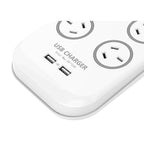 Huntkey SAC607 6 Socket PowerBoard with Surge Protection with 2 USB Ports(SAC607) - 7