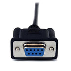 StarTech 1m Black DB9 RS232 Serial Null Modem Cable F/M(SCNM9FM1MBK) - 3