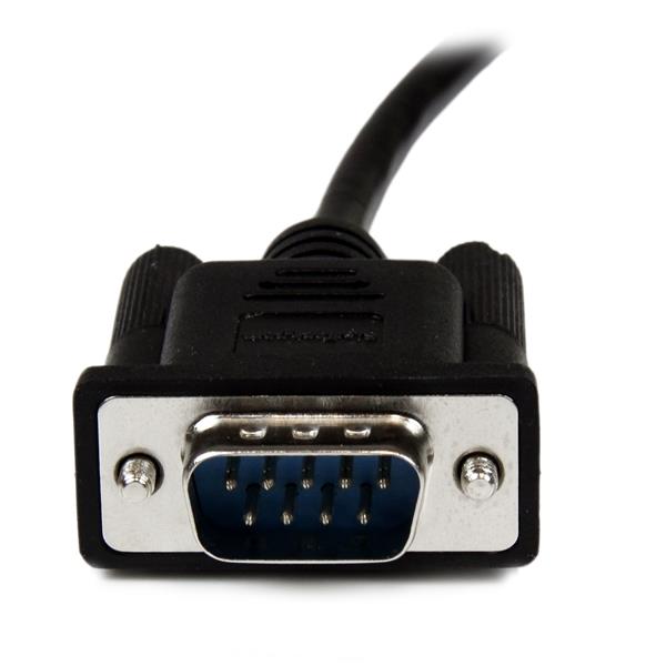 StarTech 1m Black DB9 RS232 Serial Null Modem Cable F/M(SCNM9FM1MBK) - 5