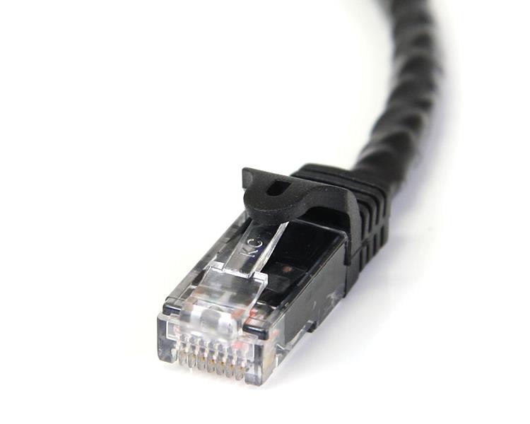 StarTech CAT6 Ethernet Cable 5m Black 650MHz 100W Snagless Patch Cord(N6PATC5MBK) - 2