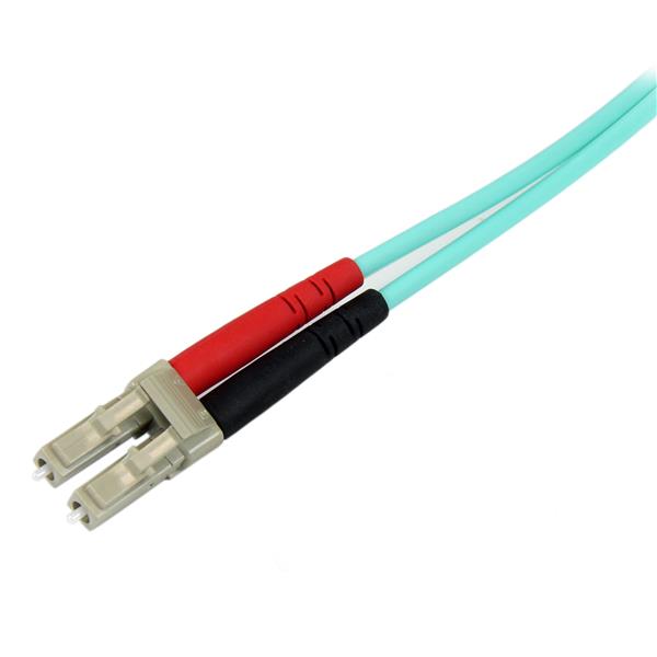 StarTech 5m Fiber Optic Cable - Aqua - MM Duplex 50/125 - LSZH - LC/SC(A50FBLCSC5) - 3