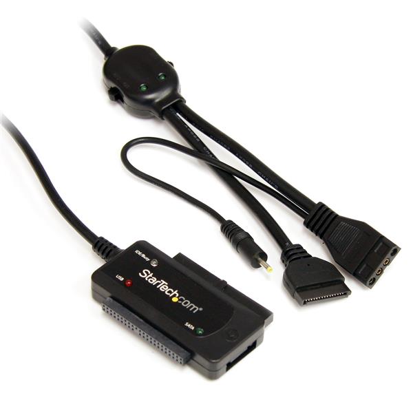 StarTech USB 2.0 to SATA IDE Combo Adapter for 2.5/3.5" SSD/HDD(USB2SATAIDE) - 1