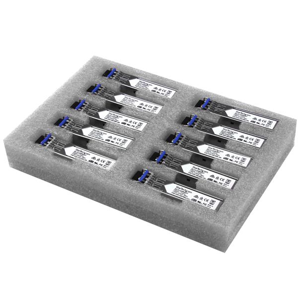 StarTech Cisco GLC-LH-SMD Comp. SFP 1GbE SMF/MMF Transceiver - 10 Pack(GLCLHSMD10ST) - 1