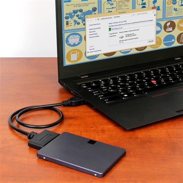StarTech USB 3.1 (10Gbps) Adapter Cable for 2.5" SATA Drives(USB312SAT3CB) - 4