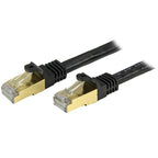 StarTech 10ft CAT6A Ethernet Cable - 10GbE STP Snagless 100W POE Black(C6ASPAT10BK) - 1