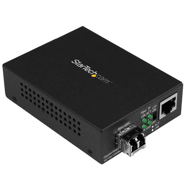 StarTech Gigabit Ethernet Fiber Media Converter - 850nm MM LC - 550m(MCM1110MMLC) - 1