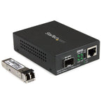 StarTech Gigabit Ethernet Fiber Media Converter - 850nm MM LC - 550m(MCM1110MMLC) - 2