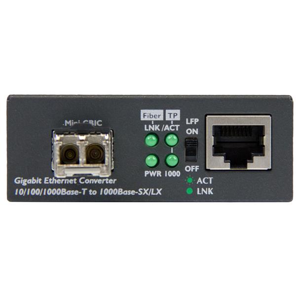 StarTech Gigabit Ethernet Fiber Media Converter - 850nm MM LC - 550m(MCM1110MMLC) - 3