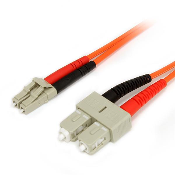 StarTech 3m Fiber Optic Cable - Multimode Duplex 62.5/125 LSZH - LC/SC(FIBLCSC3) - 1