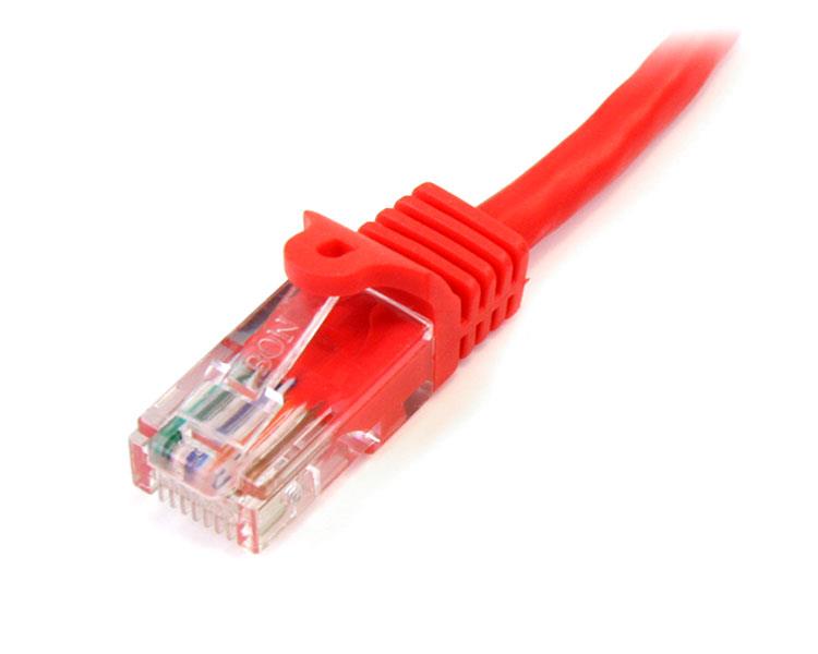 StarTech 3m Red Cat5e / Cat 5 Snagless Patch Cable 3 m(45PAT3MRD) - 2