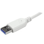 StarTech 3 Port Portable USB 3.0 Hub plus GbE - Hub with Built-In Cable(ST3300G3UA) - 5