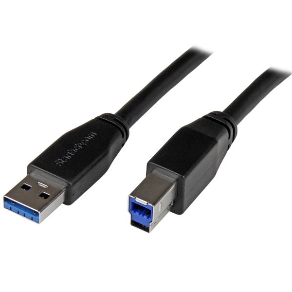 StarTech Active USB 3.0 Type-A to Type-B Cable - M/M - 10M(USB3SAB10M) - 1
