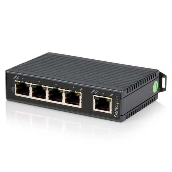 StarTech 5 Port Industrial Ethernet Switch - DIN Rail Mountable(IES5102) - 1