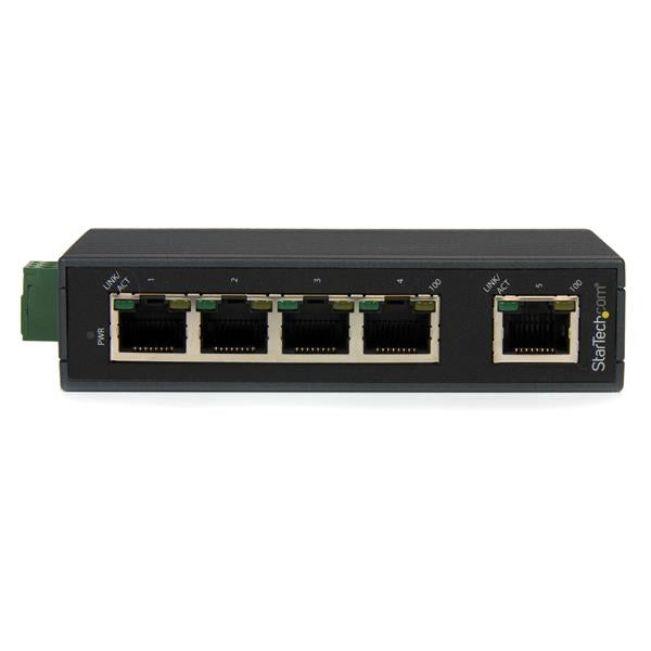 StarTech 5 Port Industrial Ethernet Switch - DIN Rail Mountable(IES5102) - 2