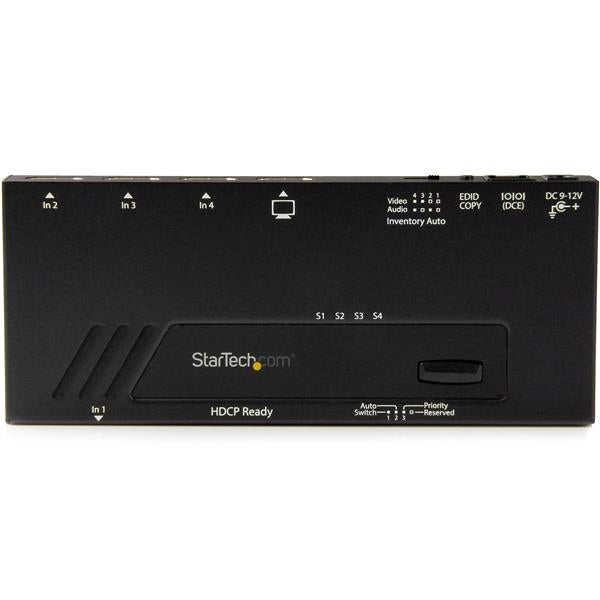 StarTech 4-Port HDMI Automatic Video Switch - 4K with Fast Switching(VS421HD4KA) - 4