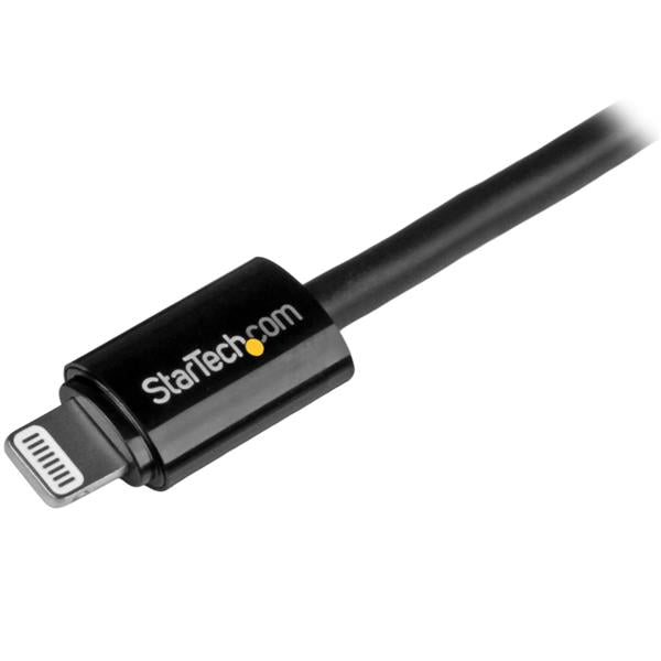 StarTech 10 ft Long Black Apple Lightning to USB Cable iPhone iPod iPad(USBLT3MB) - 3