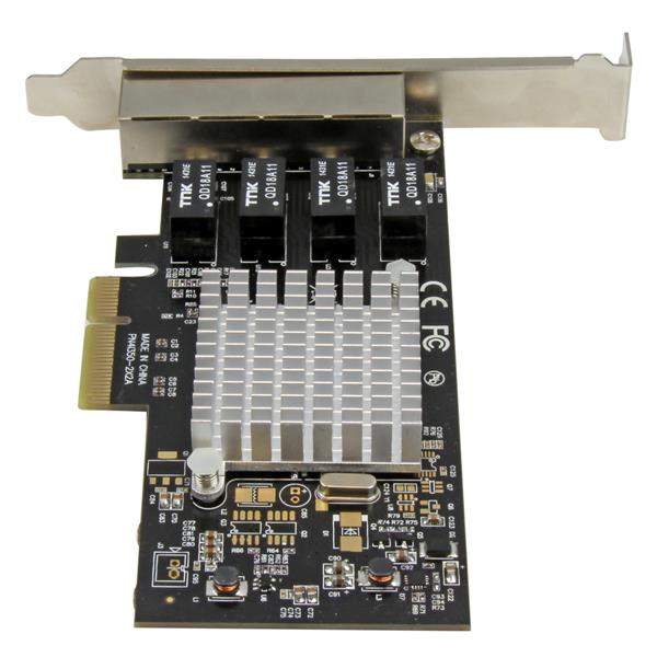 StarTech 4-Port Gigabit Ethernet Network Card - PCI Express, Intel I350(ST4000SPEXI) - 4
