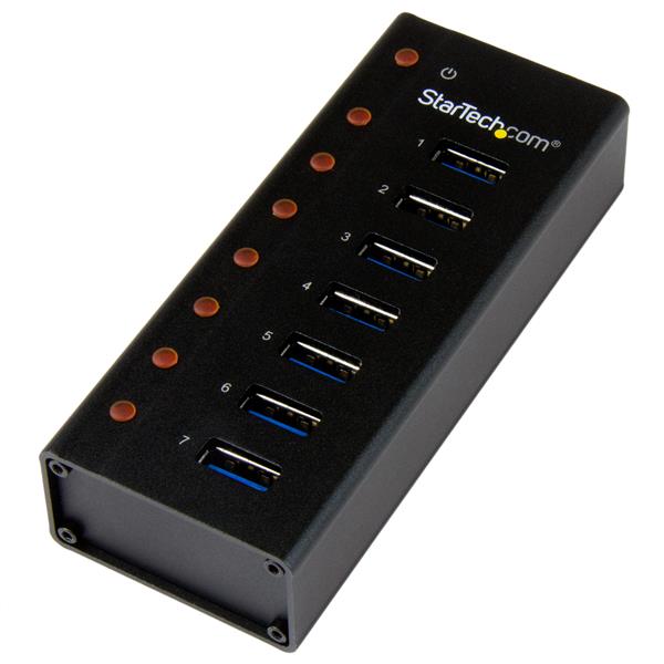 StarTech 7 Port USB 3.0 Hub – Desktop or Wall-Mountable Metal Enclosure(ST7300U3M) - 1