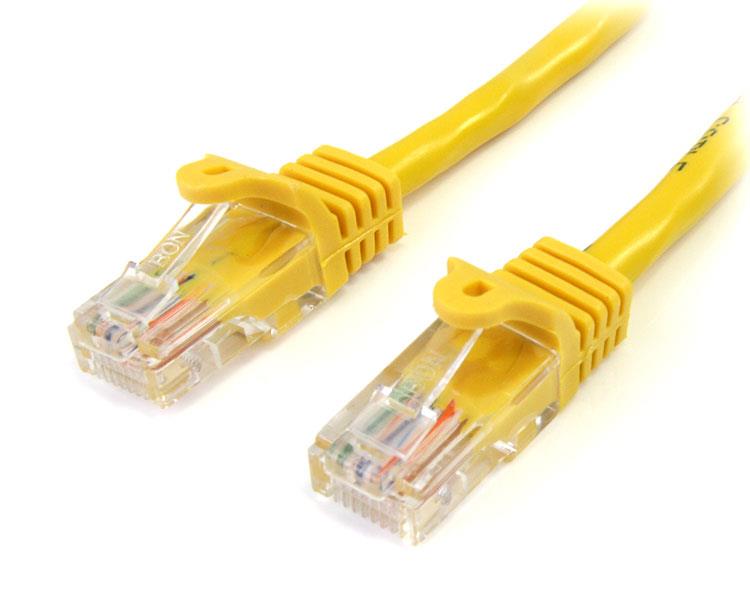 StarTech 3m Yellow Cat5e / Cat 5 Snagless Patch Cable 3 m(45PAT3MYL) - 1