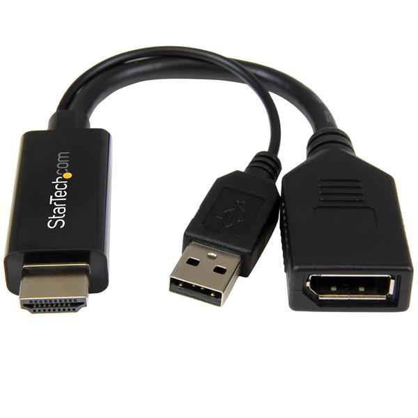 StarTech HDMI to DisplayPort Converter - HDMI to DP Adapter -4K(HD2DP) - 1