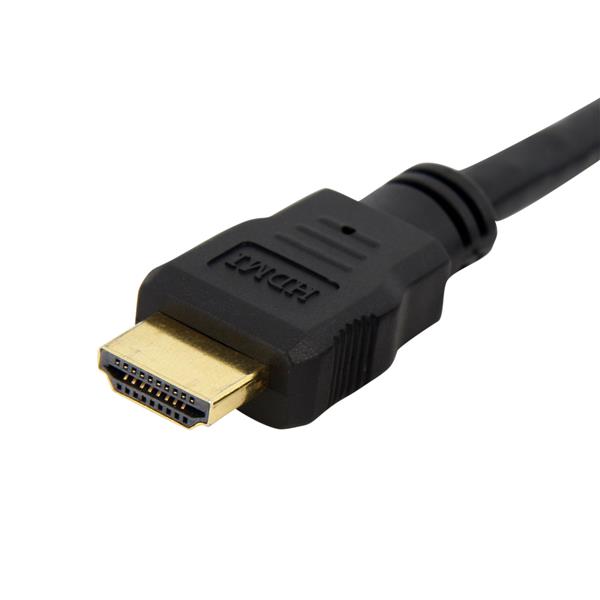 StarTech 3ft 4K 30Hz UHD HDMI Female to Male Adapter, Panel Mount Cable(HDMIPNLFM3) - 3