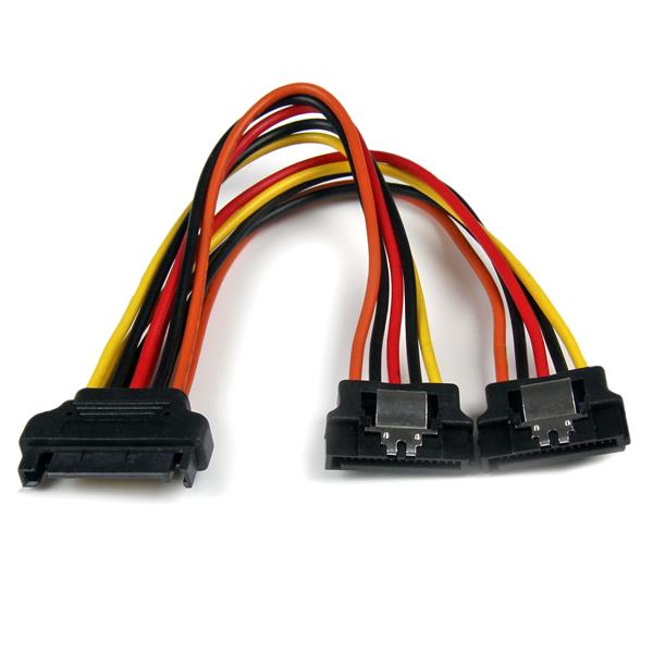 StarTech 6in Latching SATA Power Y Splitter Cable Adapter - M/F(PYO2LSATA) - 1