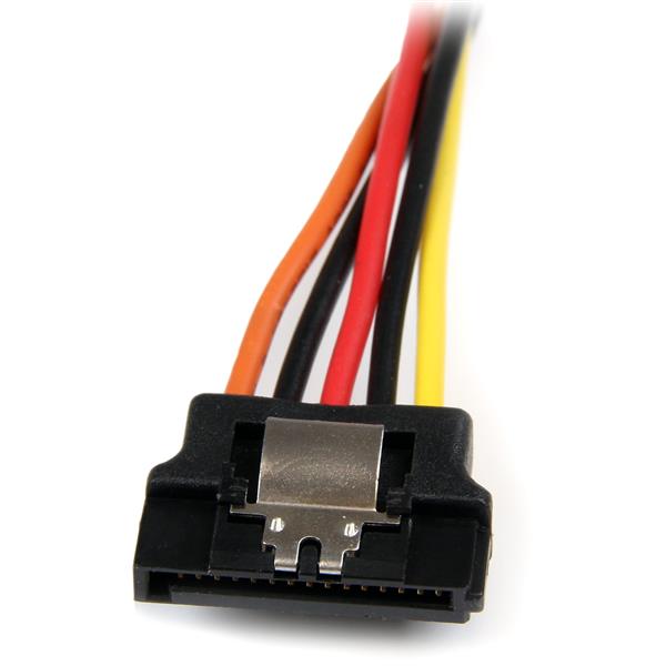StarTech 6in Latching SATA Power Y Splitter Cable Adapter - M/F(PYO2LSATA) - 4