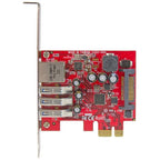 StarTech 3 Port PCI Express USB 3.0 Card + Gigabit Ethernet(PEXUSB3S3GE) - 2