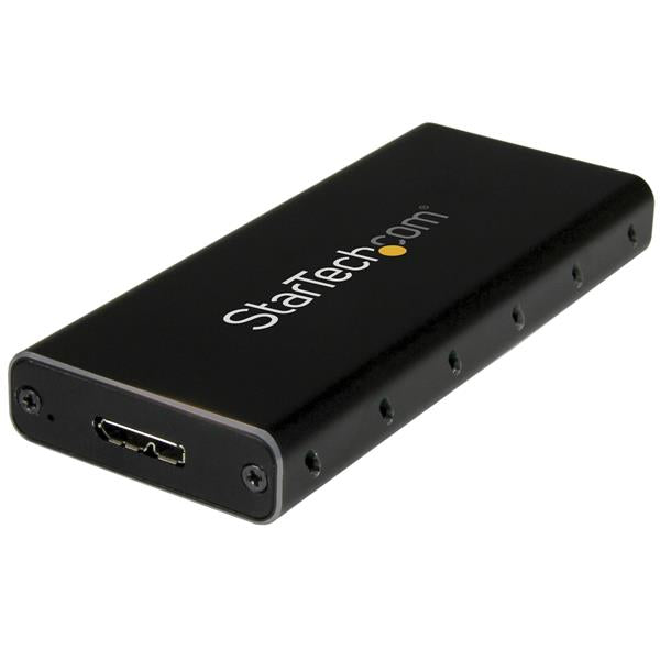 StarTech M.2 NGFF SATA Enclosure - USB 3.1 (10Gbps) with USB C Cable(SM21BMU31C3) - 1