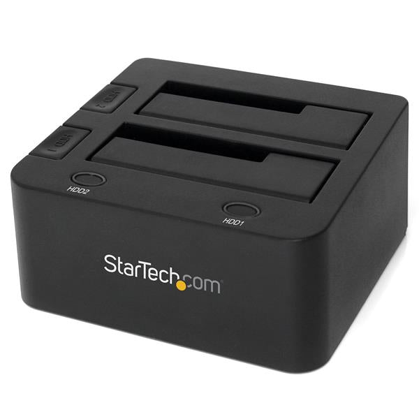 StarTech USB 3.0 Dual SSD / HDD Dock w/ UASP for 2.5 3.5in SATA 6 Gbps(SDOCK2U33) - 1