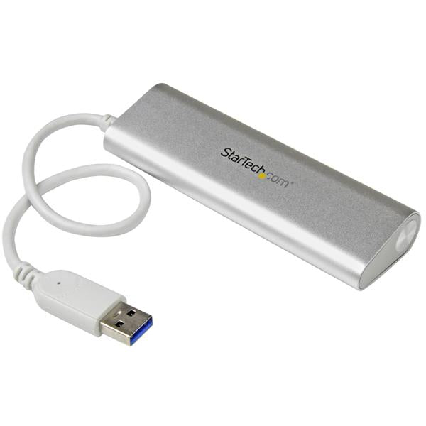 StarTech 4 Port Portable USB 3.0 Hub w/ Built-in Cable - Travel USB Hub(ST43004UA) - 2
