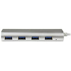 StarTech 4 Port Portable USB 3.0 Hub w/ Built-in Cable - Travel USB Hub(ST43004UA) - 3