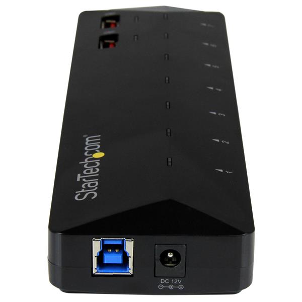 StarTech 7 Port USB 3.0 Hub plus two 2.4A Dedicated Fast Charging Ports(ST93007U2C) - 3
