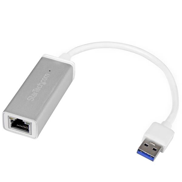 StarTech USB 3.0 to Gigabit Network Adapter - Silver - Sleek Aluminum(USB31000SA) - 1