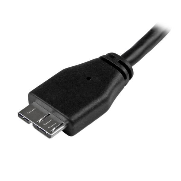 StarTech Short Slim SuperSpeed USB 3.0 A to Micro B Cable - M/M(USB3AUB15CMS) - 3