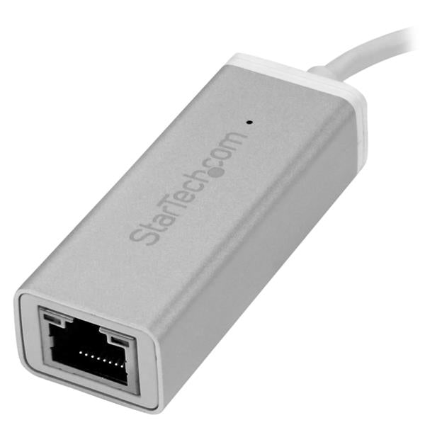 StarTech USB-C to Gigabit Network Adapter w/ Aluminum Housing - Silver(US1GC30A) - 3