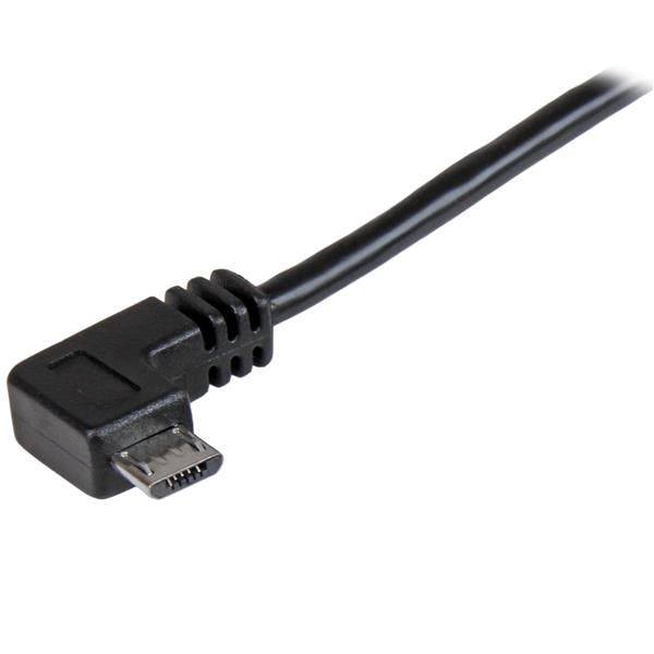 StarTech 3 ft Right Angle Micro-USB Charge & Sync Cable M/M 30/24 AWG(USBAUB1MRA) - 2