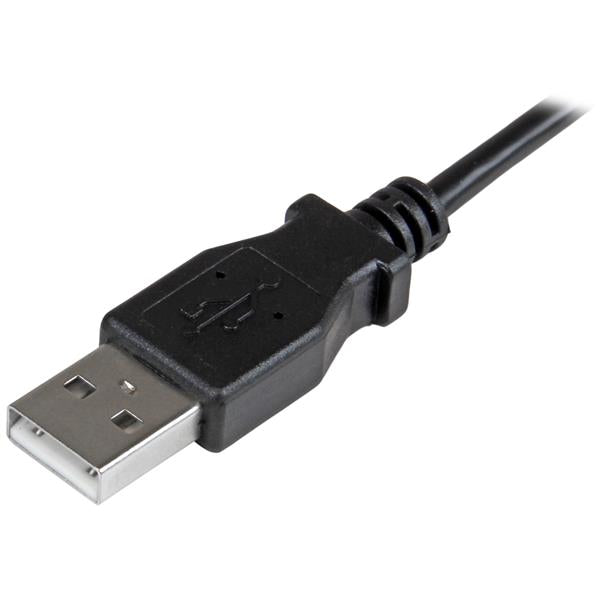 StarTech 3 ft Right Angle Micro-USB Charge & Sync Cable M/M 30/24 AWG(USBAUB1MRA) - 3