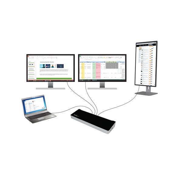 StarTech Triple Monitor USB 3.0 Docking Station - Mac & Windows(USB3DOCKH2DP) - 5
