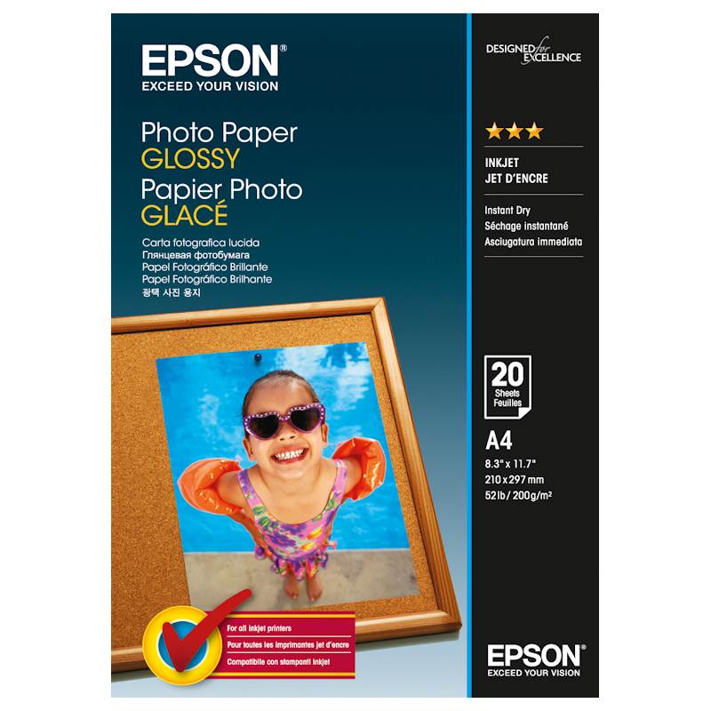 Epson Genuine Photo Paper Glossy A4 50 Sheet (200gsm) - C13S042539(C13S042539) - 1