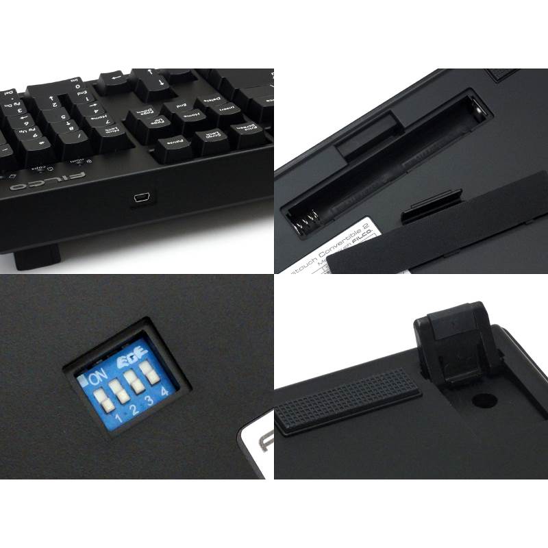 FILCO Majestouch Convertible 2 BT/USB 104 Key Mechanical Keyboard - Cherry Blue(FKBC104MC/EB2) - 6